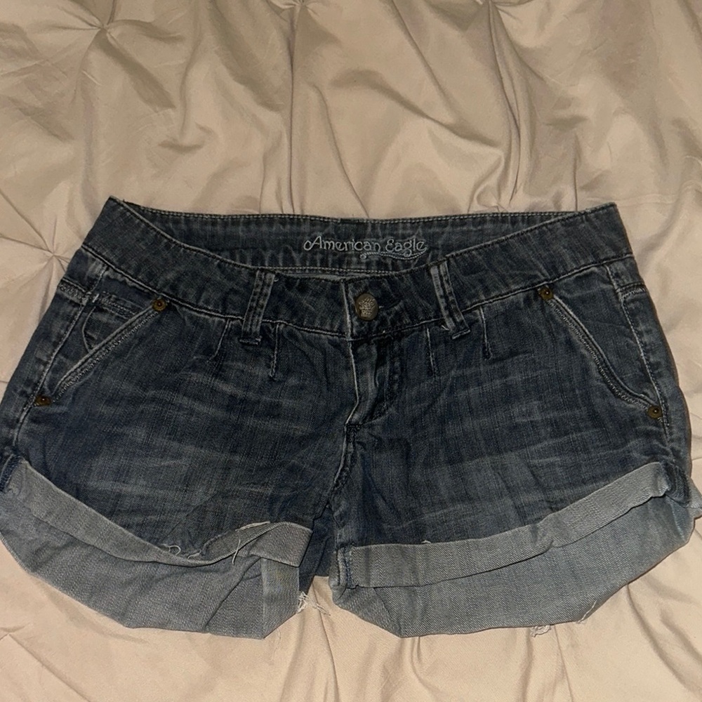 American Eagle Outfitters Women's Blue Denim Shorts